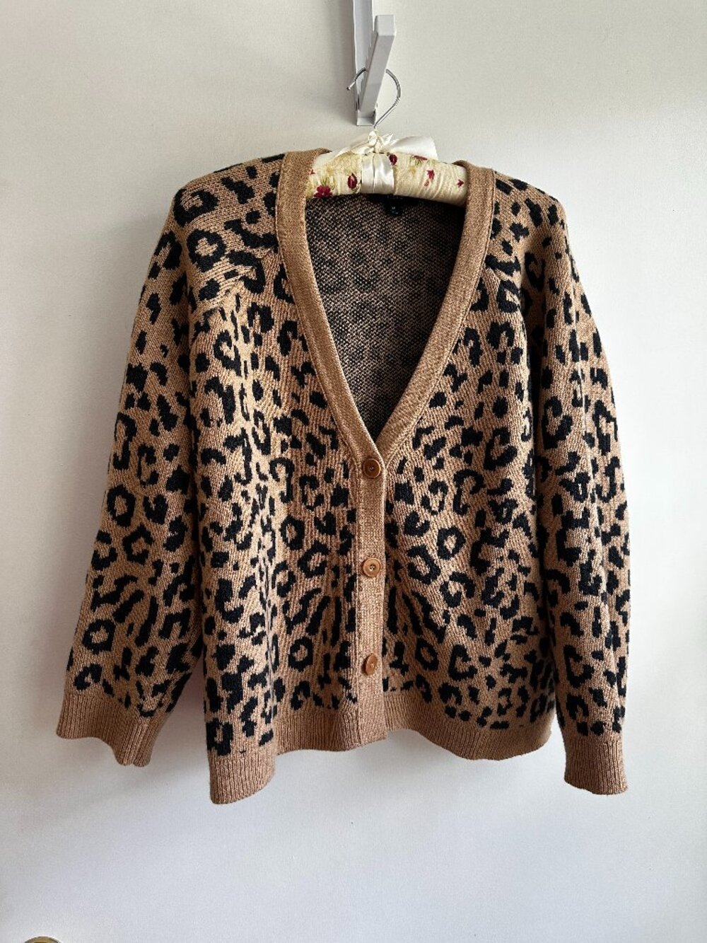 J. Crew Leopard Cardigan - medium
